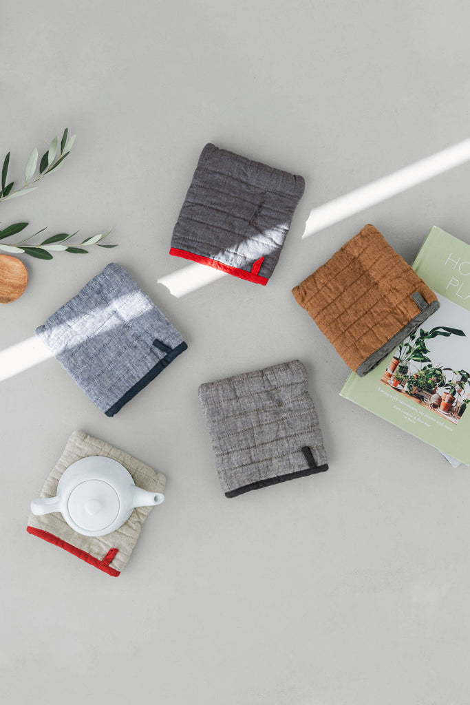 Square Oven Mitt, Moon Grey