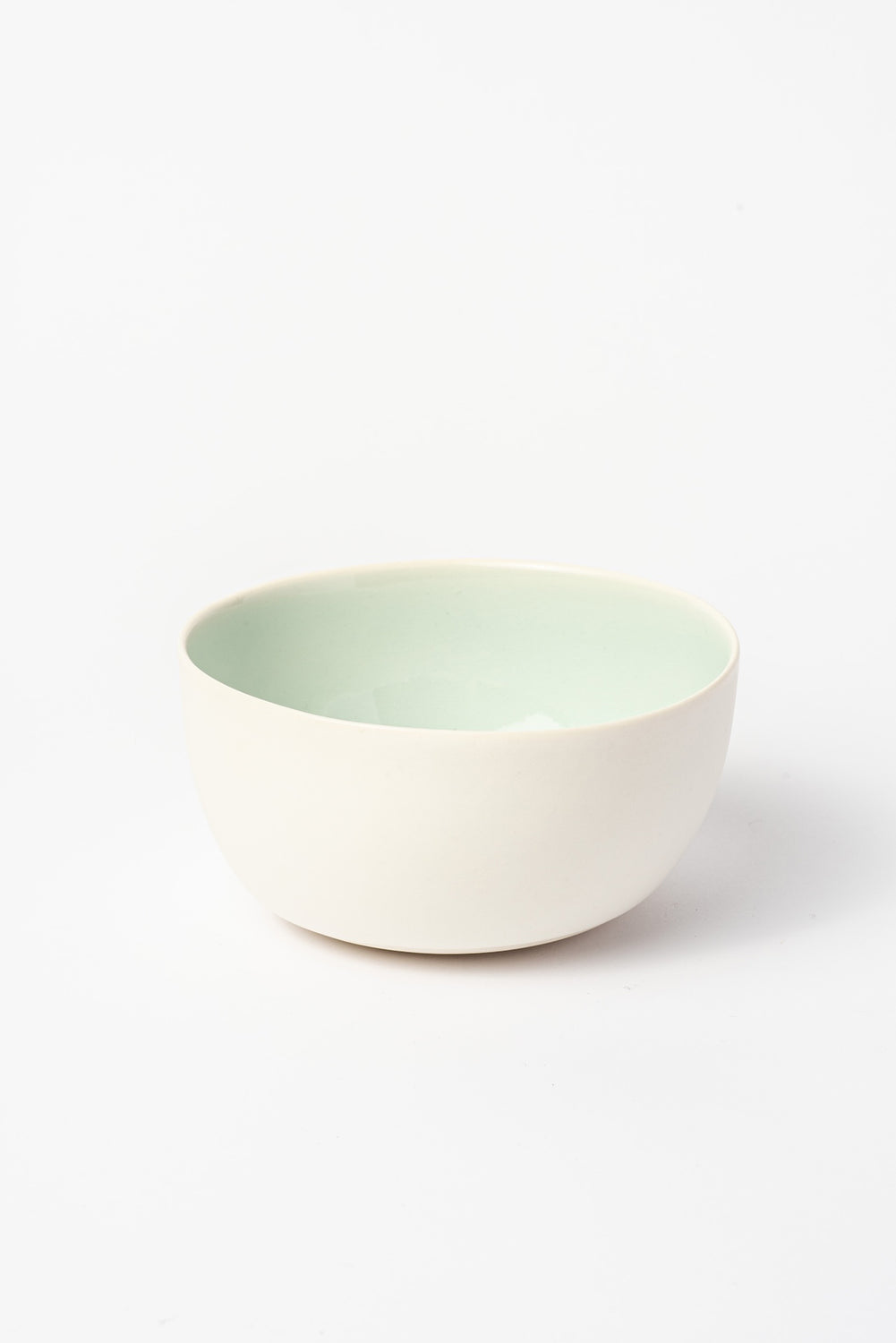 Large Linum Bowl White, Light Blue