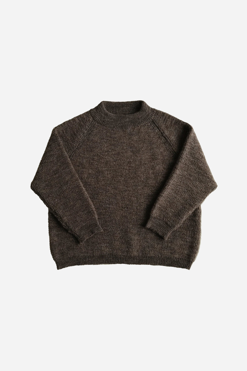 Unisex Wool Sweater Brown Heather