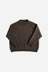 Unisex Wool Sweater Brown Heather