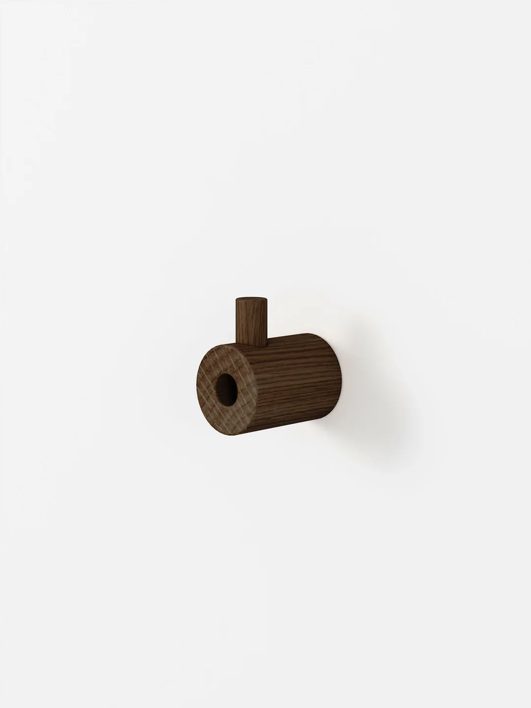 Wood Wall Hook, Smoked Oak