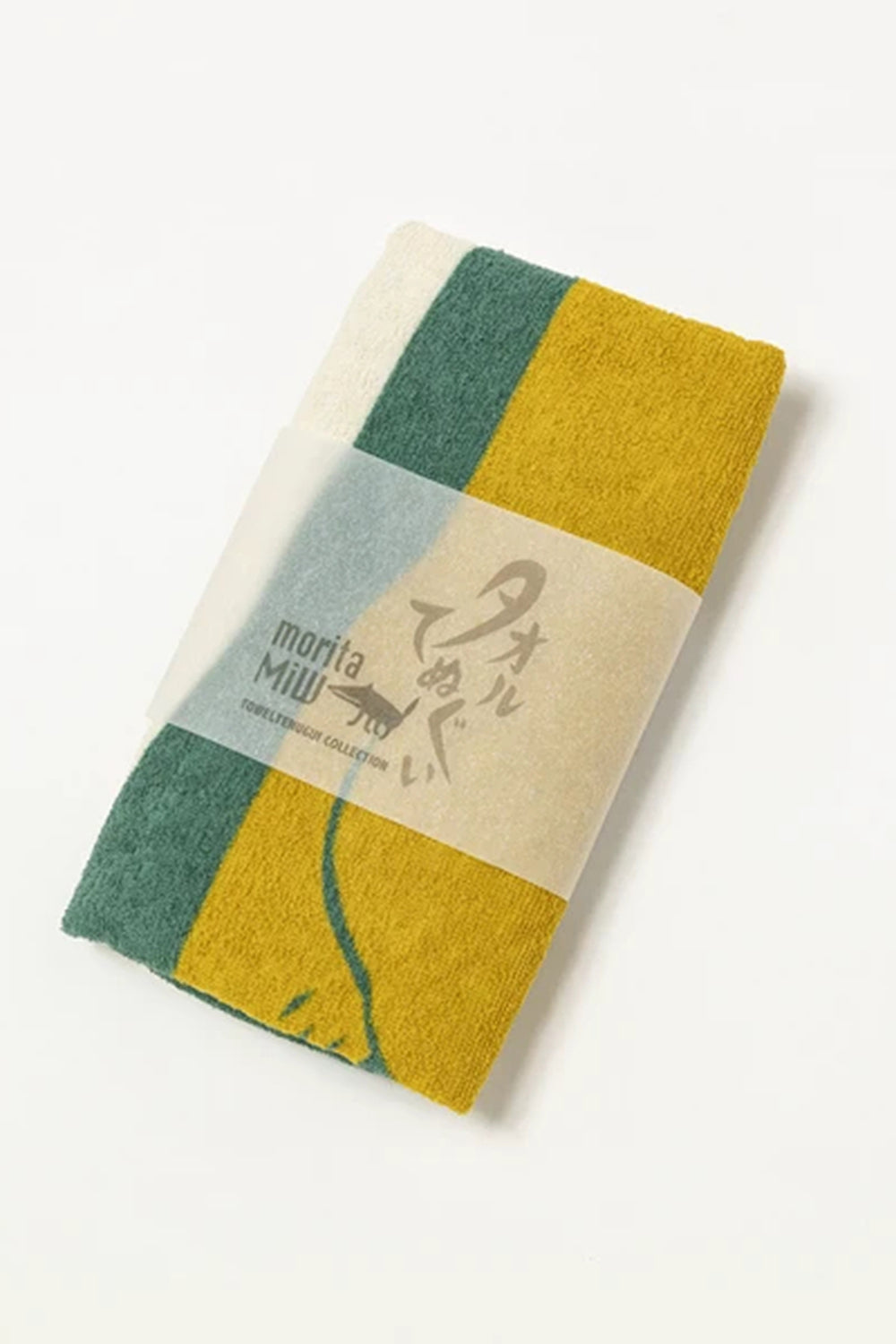 Repentant Solitary Lion / Dark Green Tenugui Towel