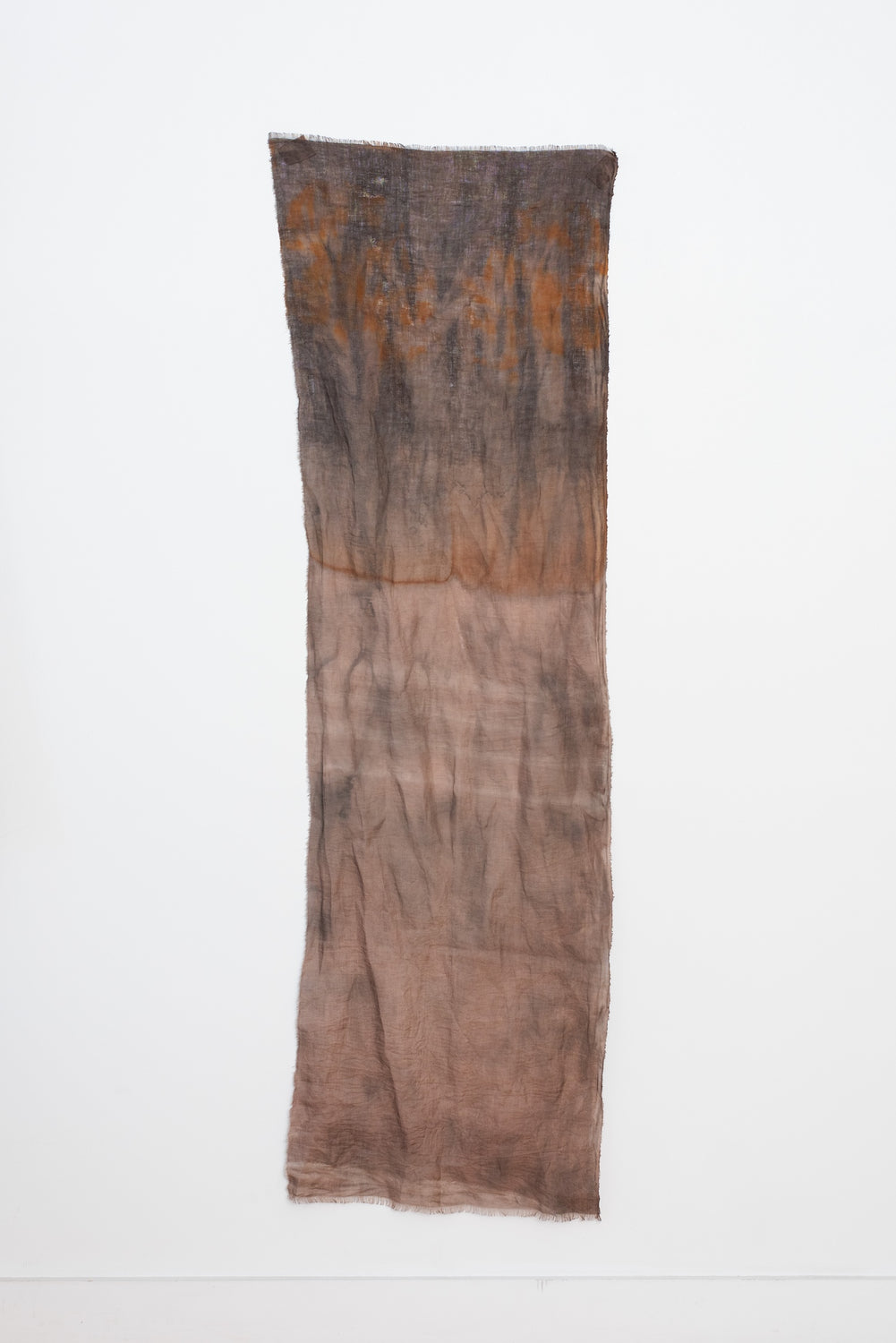 Rust Dyed Linen Textile B