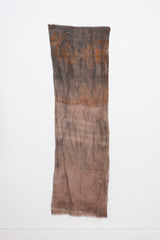 Rust Dyed Linen Textile B