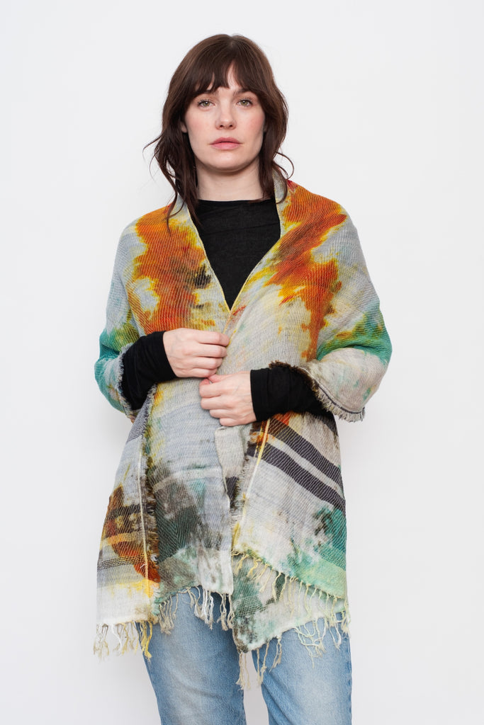 Roots Shawl Wool Blend Asobi MEDIUM 40