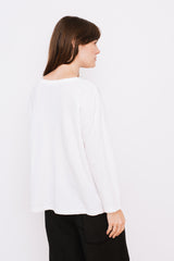 Cotton Long Sleeve T Shirt White