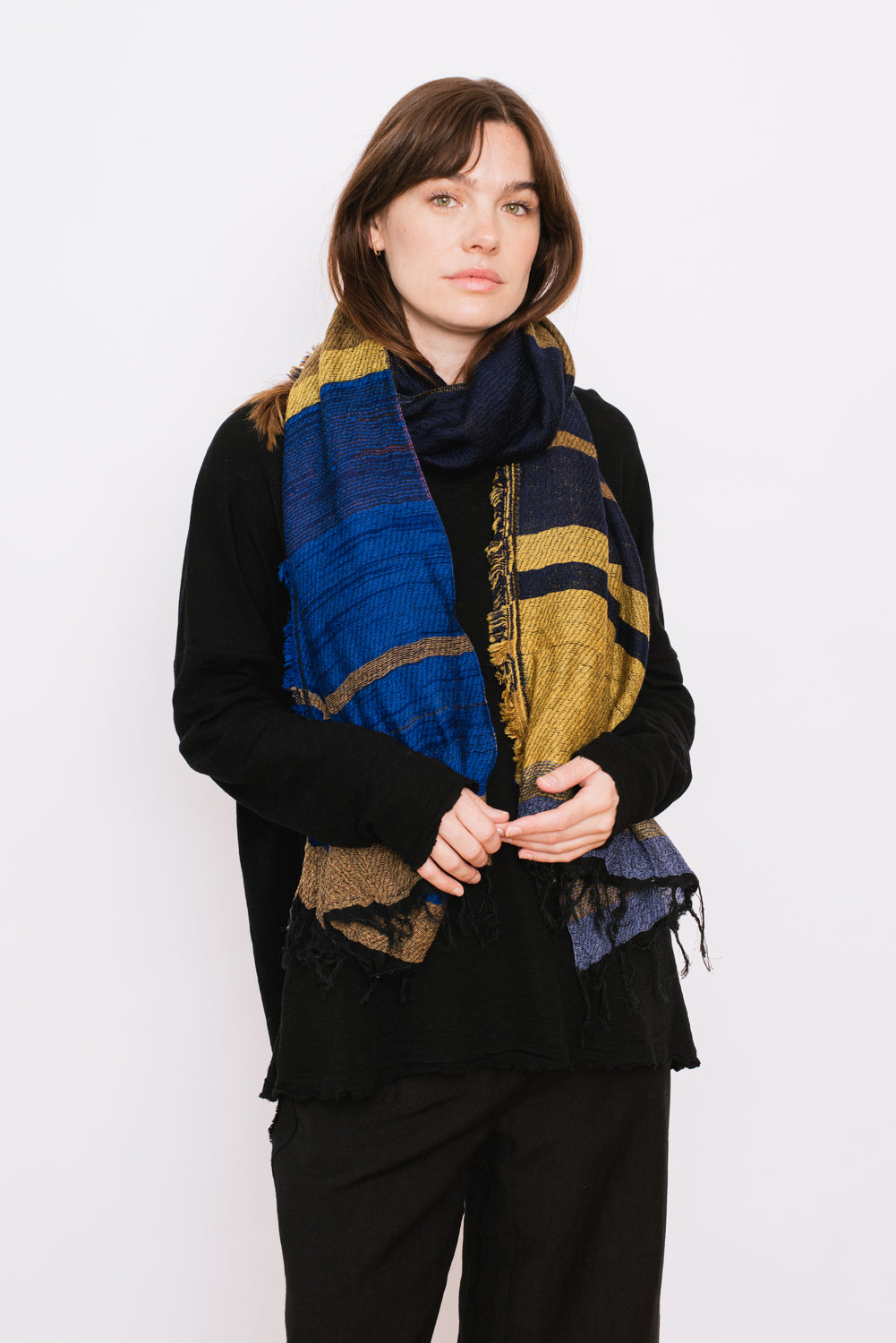 tamaki niime roots shawl WOOL big-