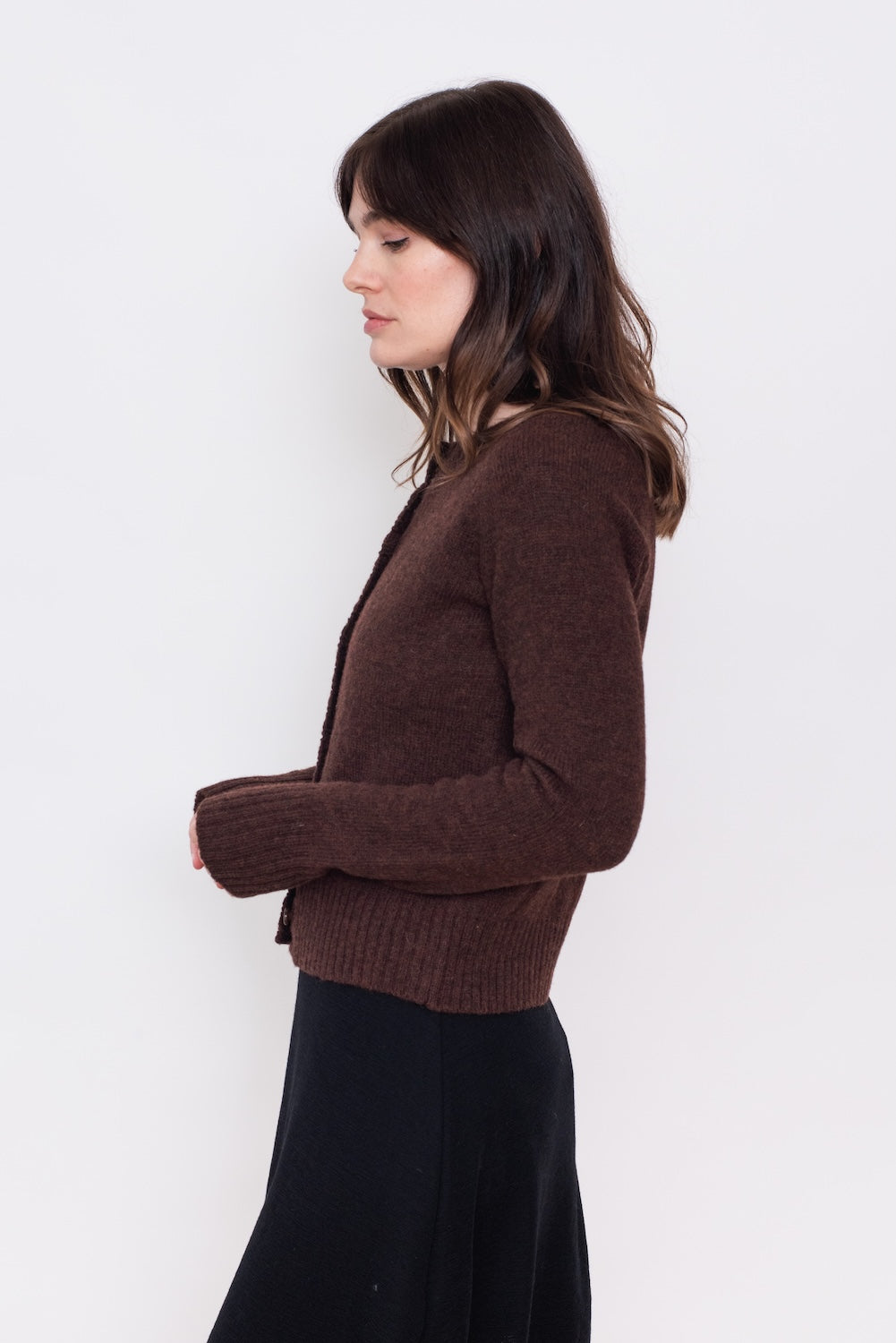 Raglan Cardigan Chestnut