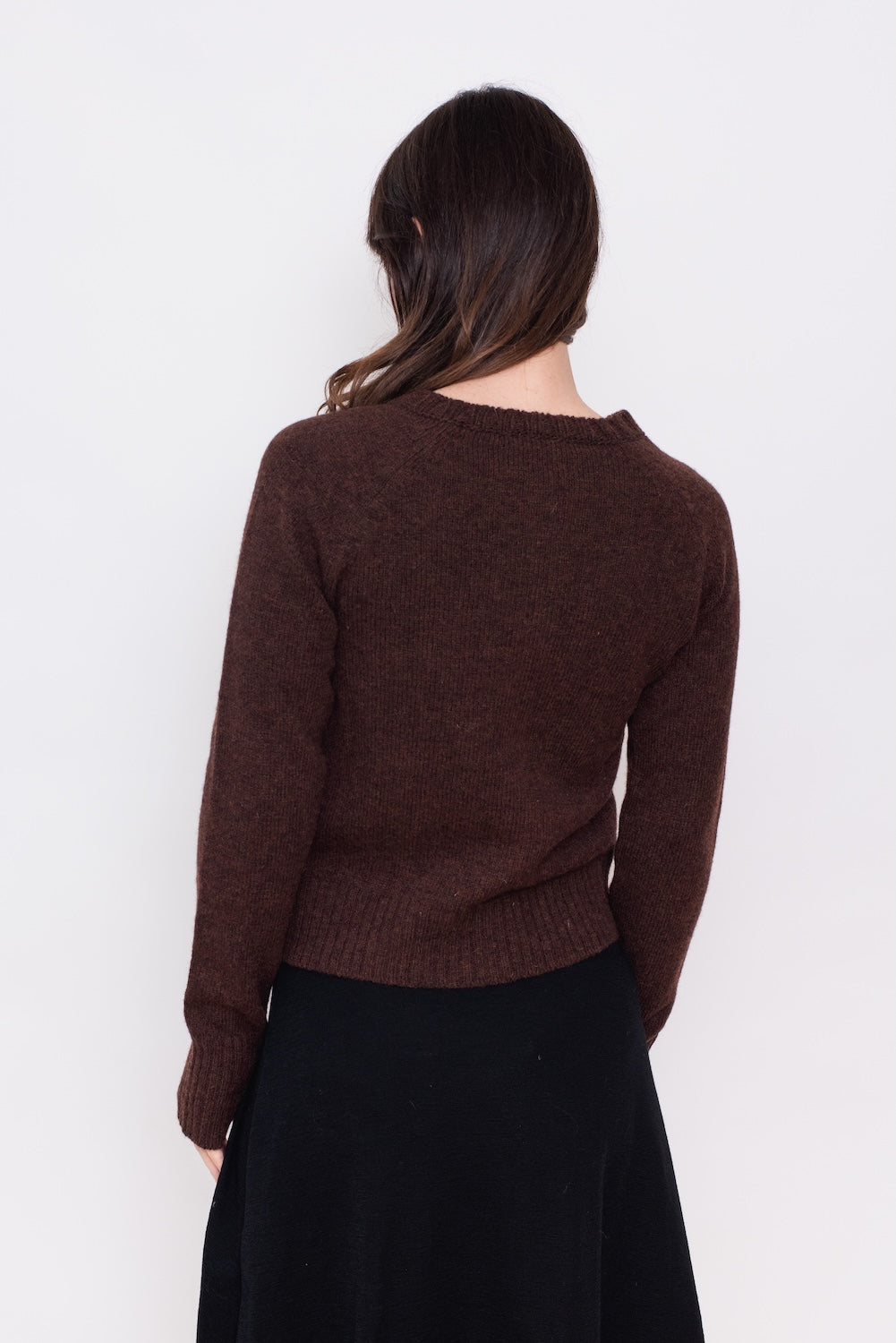 Raglan Cardigan Chestnut