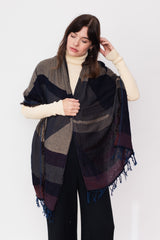 Jacquard Shawl MIDDLE 10 Wool/Cotton Mix