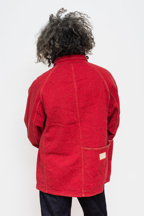 Twill Aging Wool CACTUS Coverall Fade Red – Moth Twill Aging Wool CACTUS Coverall Fade Red – Moth
