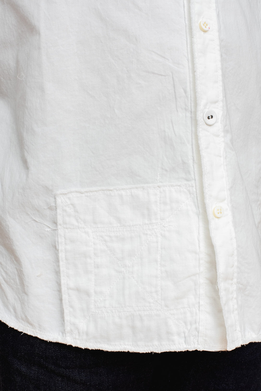 Cotton x Linen Patchwork KATMANDU Shirt