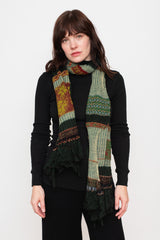 Knit Shawl, Blue Mix