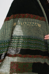 Knit Shawl, Blue Mix