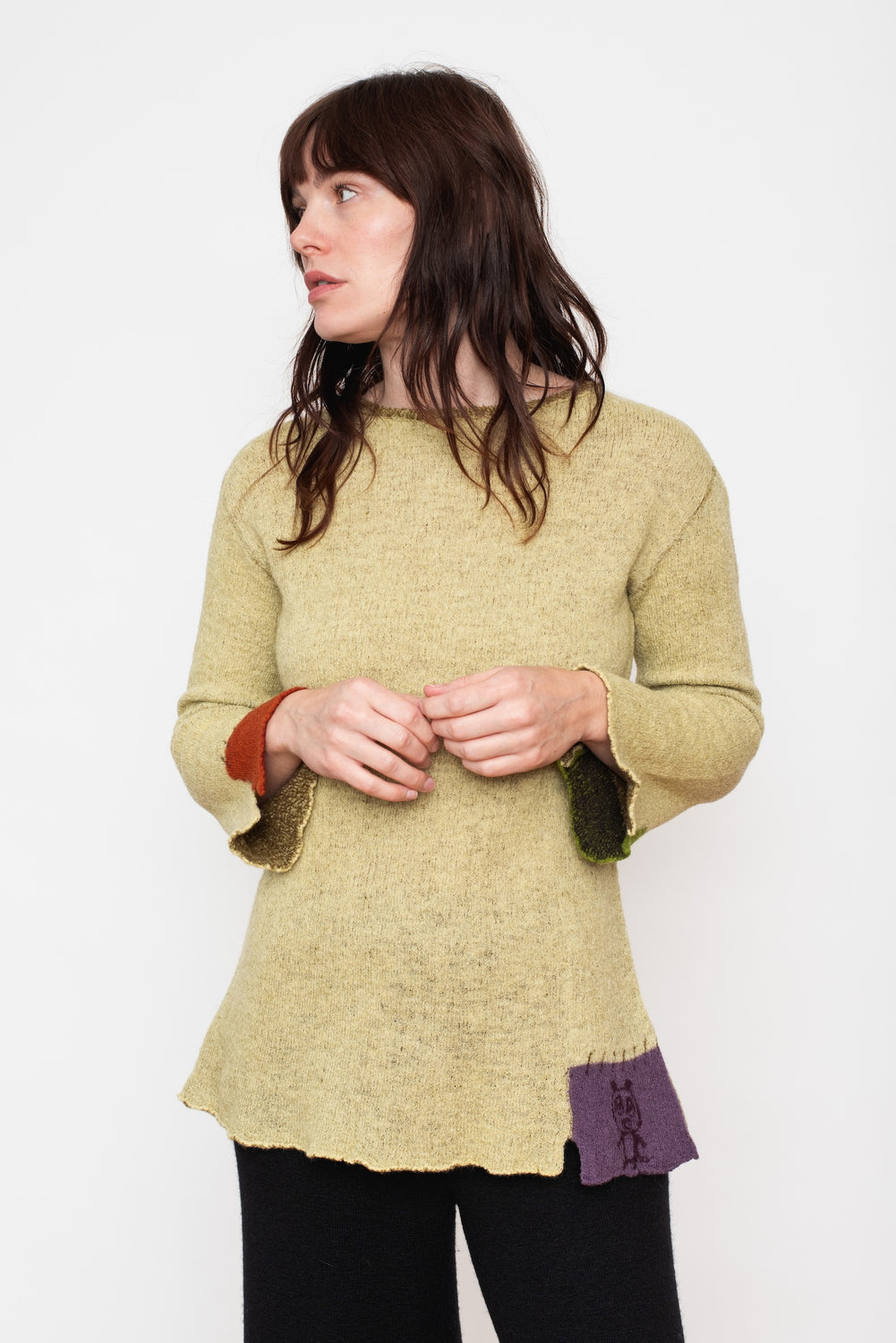 Wool Patch Sweater