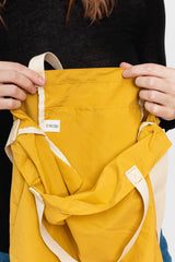 DO Nylon 2 Way Tote Bag Mustard