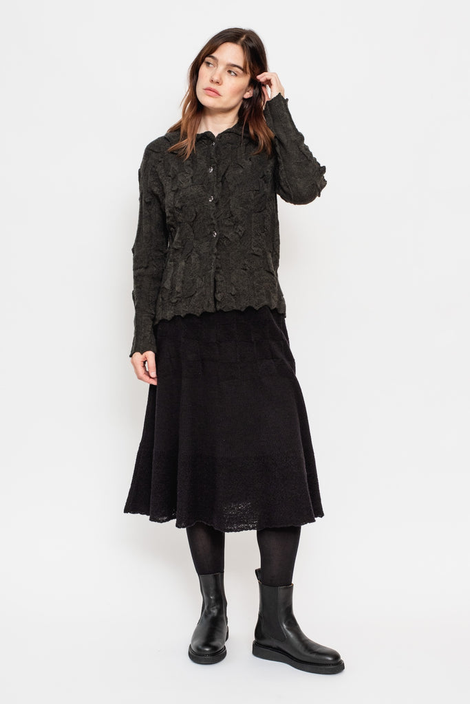 Knit Skirt Black