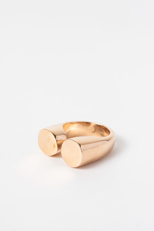 monicacastiglioni リング Bronze Pistillini Bronze Ring with Small Moonstones – Moth