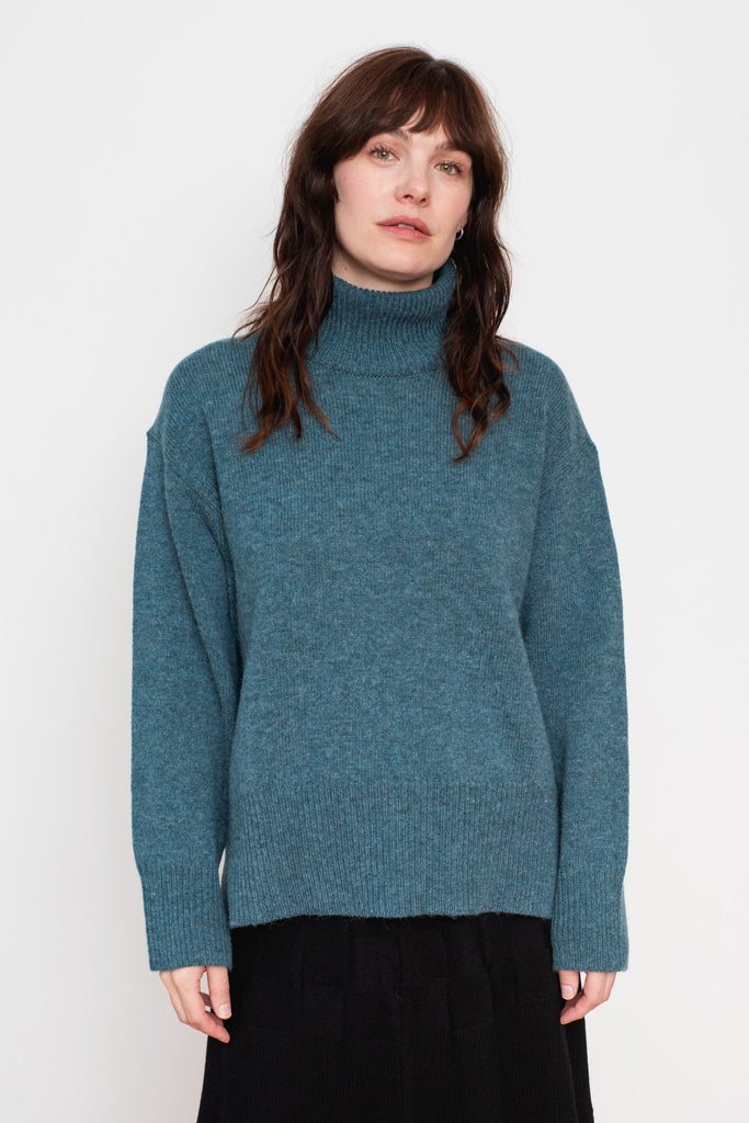 Polo Sweater Turquoise