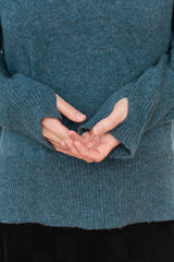 Polo Sweater Turquoise