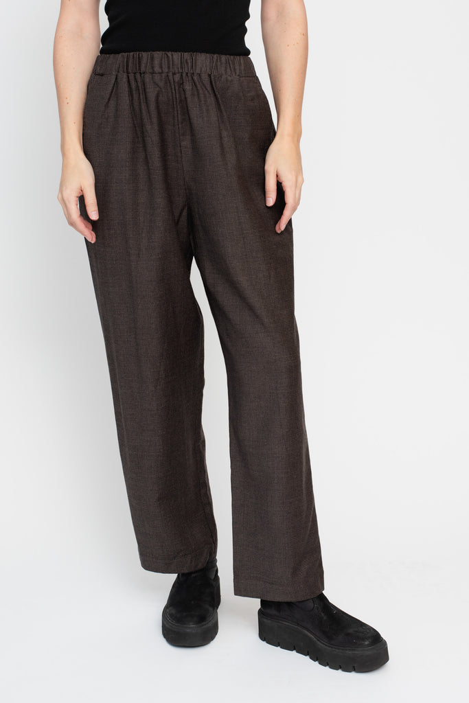Trousers Brown Check