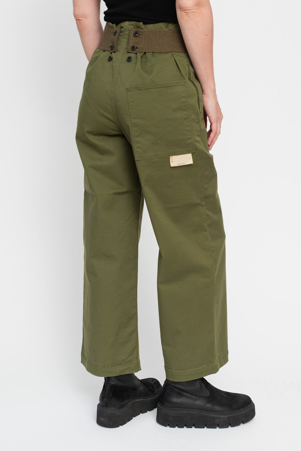 Stretch Chino TWIGGY 7-Stars Suspender Pants Khaki
