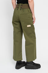 Stretch Chino TWIGGY 7-Stars Suspender Pants Khaki