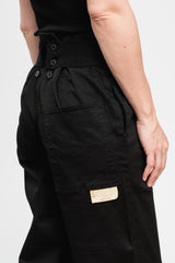 Stretch Chino TWIGGY 7-Stars Suspender Pants Black
