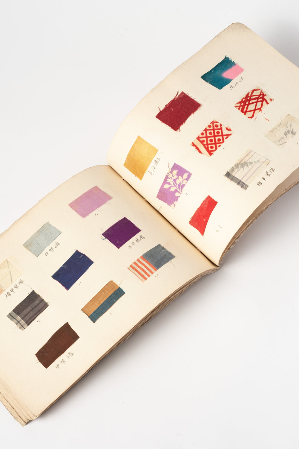 Vintage Japanese Textile Pattern Sample Book, Mihon-chō