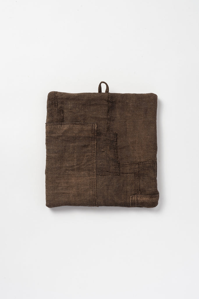 Kakishibu Square Tea Mat with Loop