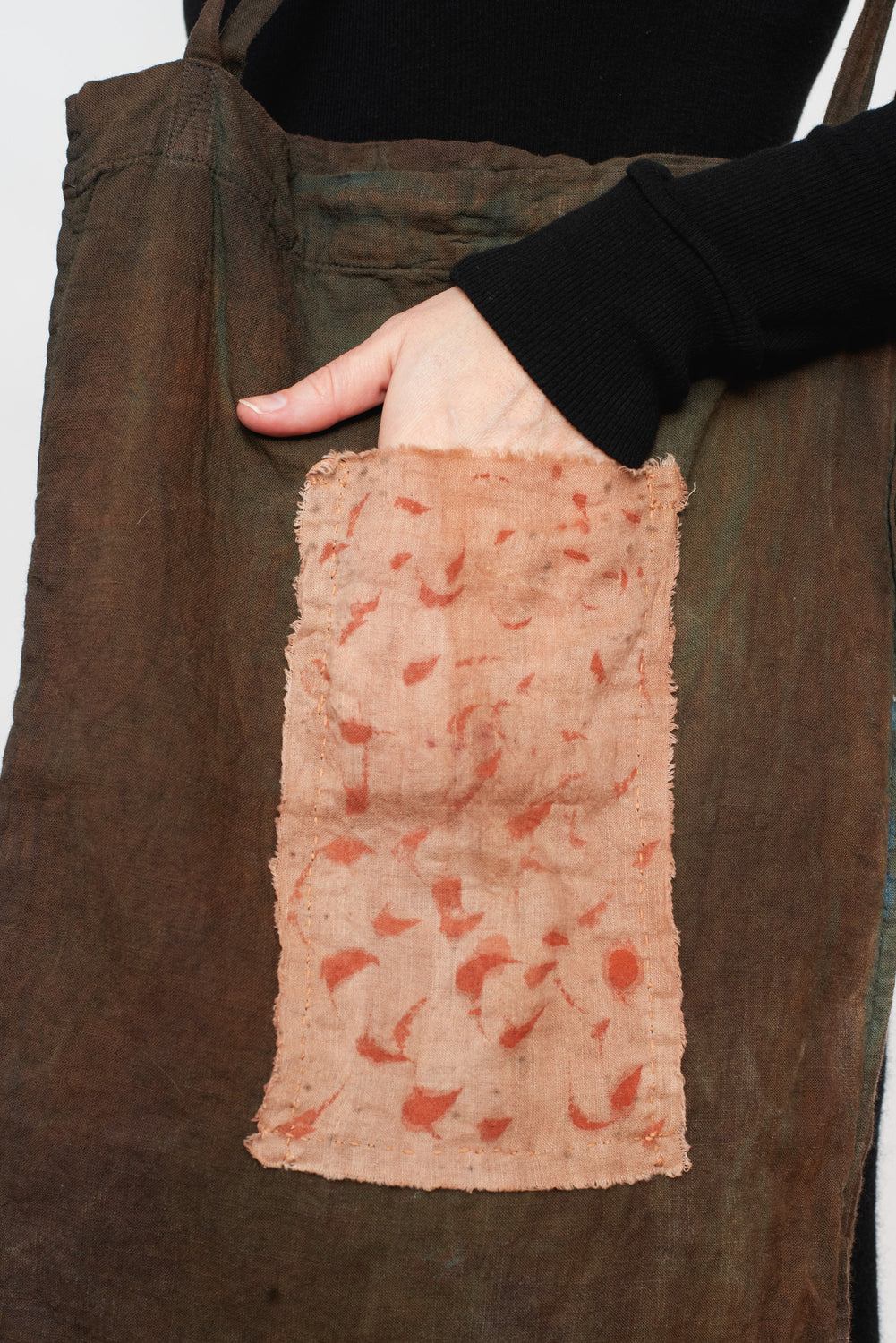 Cotton Shoulder Bag, Kakishibu & Indigo Dyed