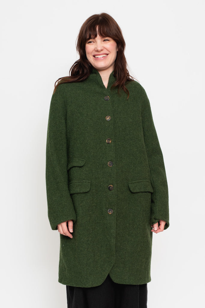 Gently Used Hannoh Green Wool Coat