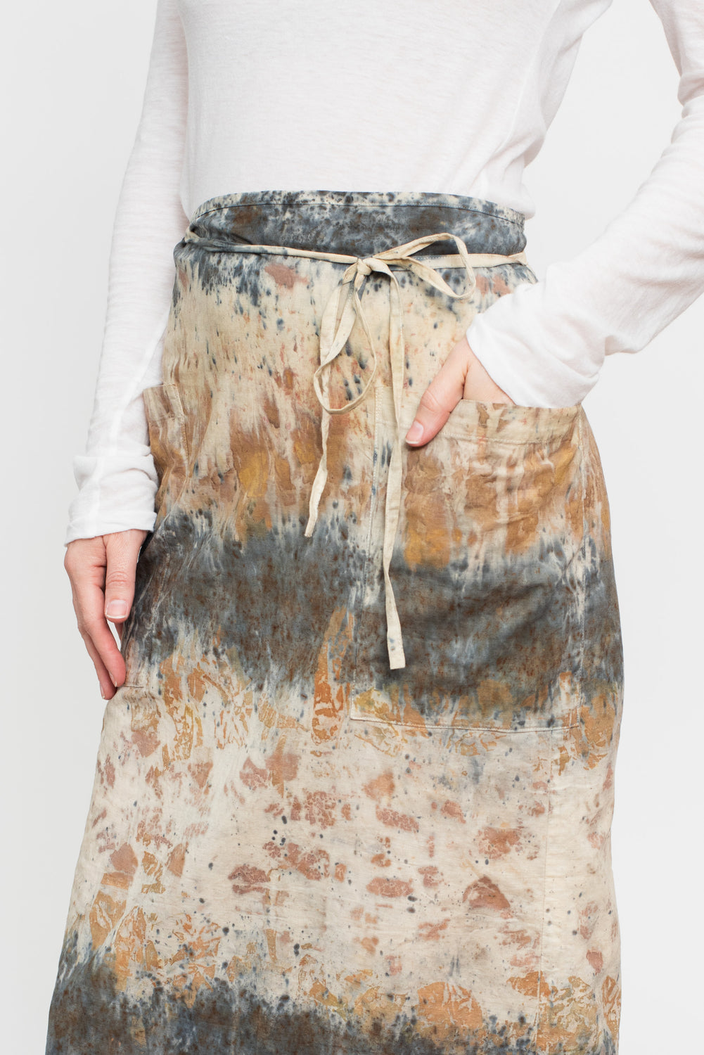 Simple Wrap Skirt, Botanical Dye