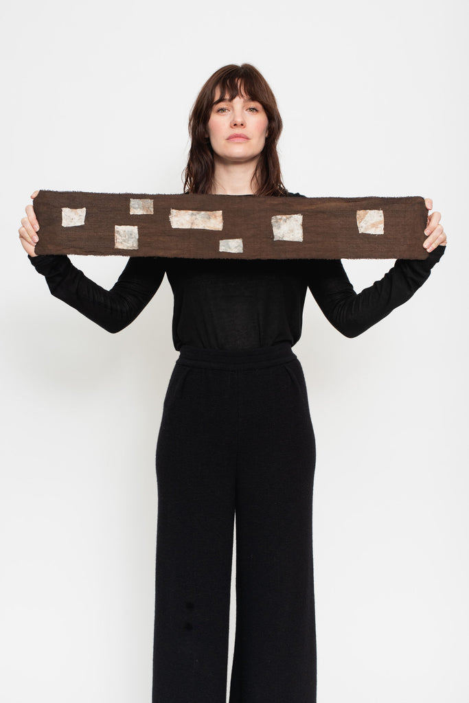 Kakishibu Dyed Patched Table Mat