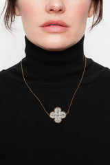 Venetian Window Pendant Necklace Large White