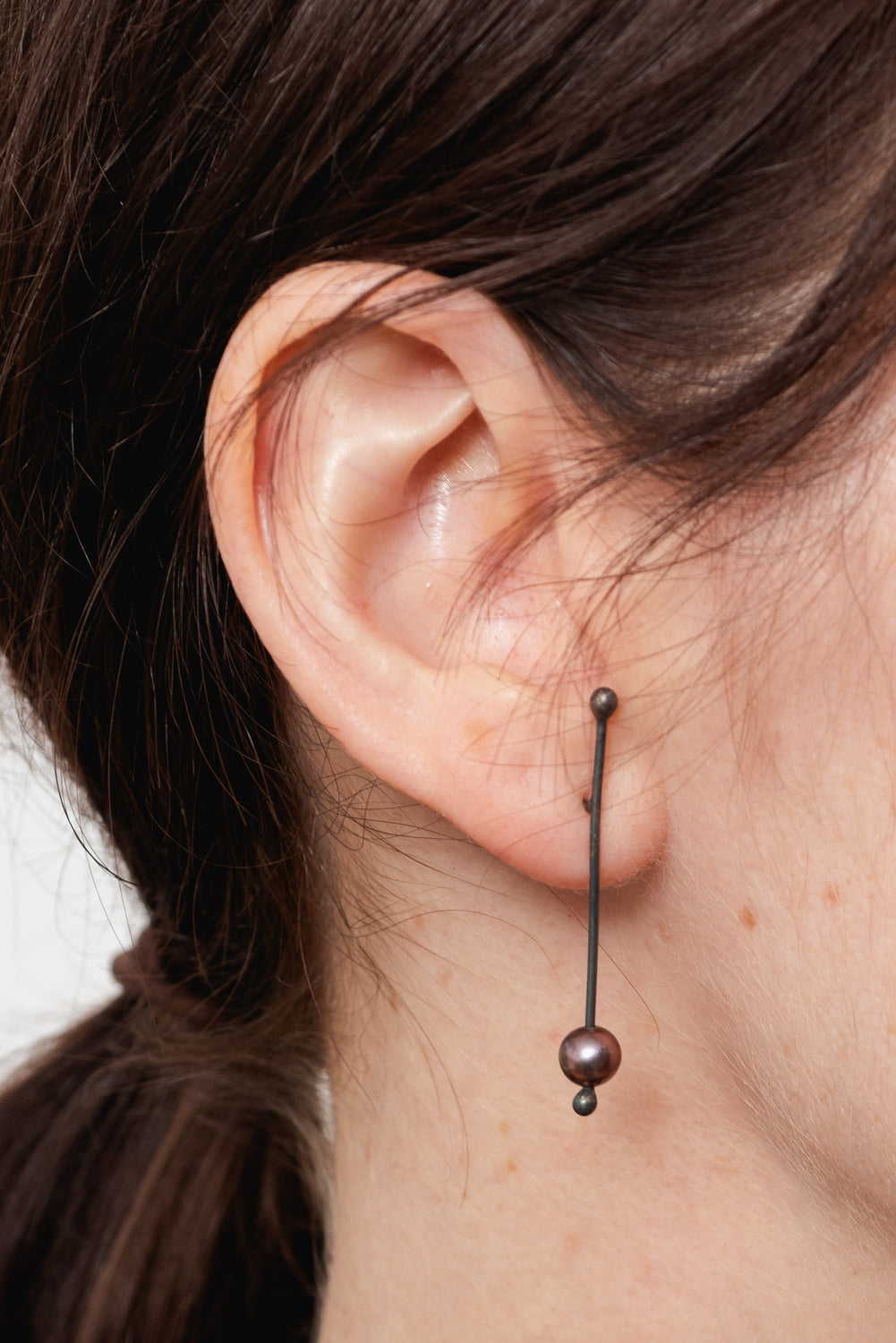 MINIMAL + PEARL Post Earrings