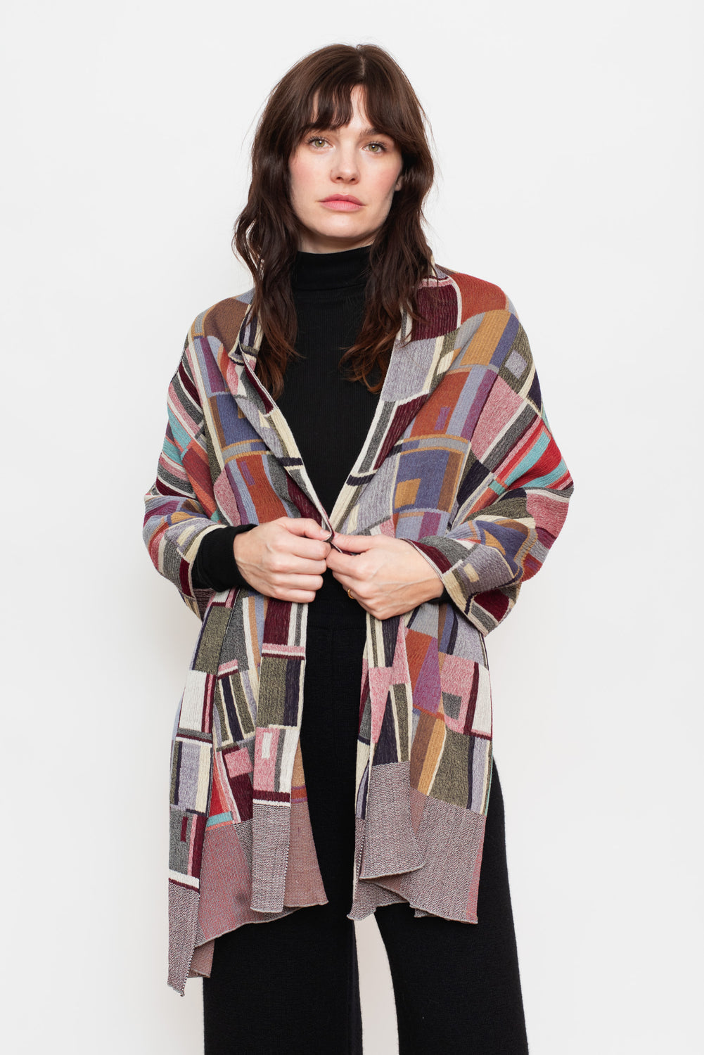 Doorways Shawl, Red Mix