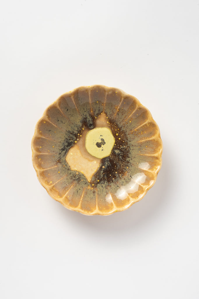 Fluted Ceramic Plate