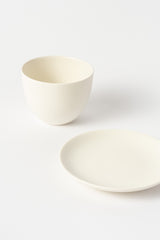 Pebble Cup and Saucer (White)