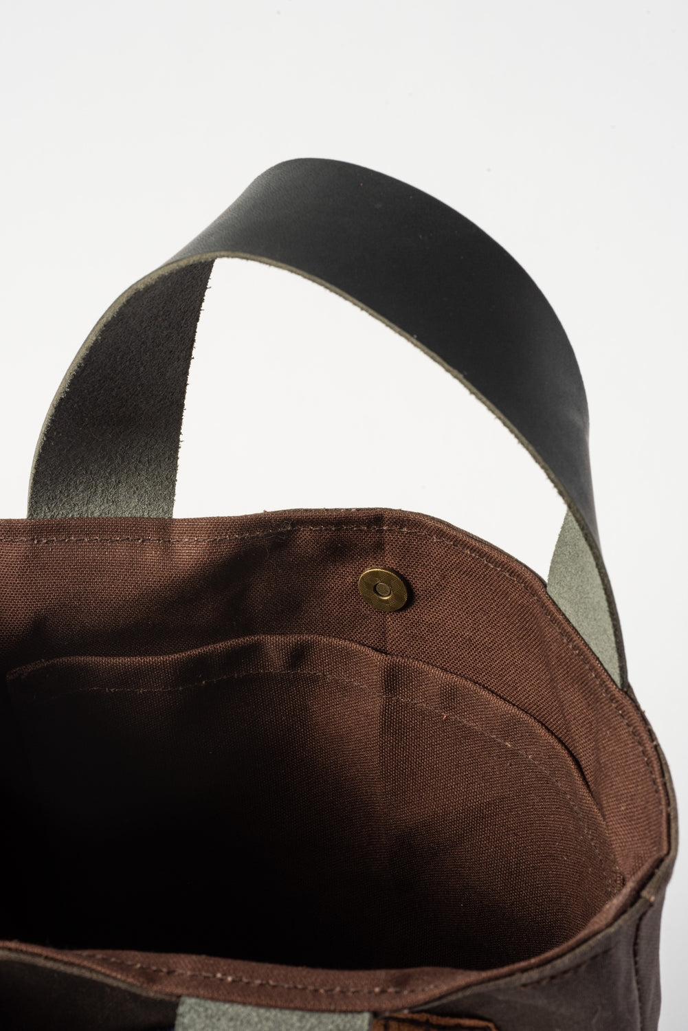 Persimmon Dyed Collage Mini Tote Bag