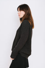 Polo Sweater Dark Brown