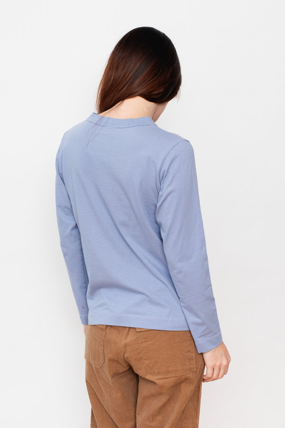 Long Sleeve Cotton T Shirt Lavender