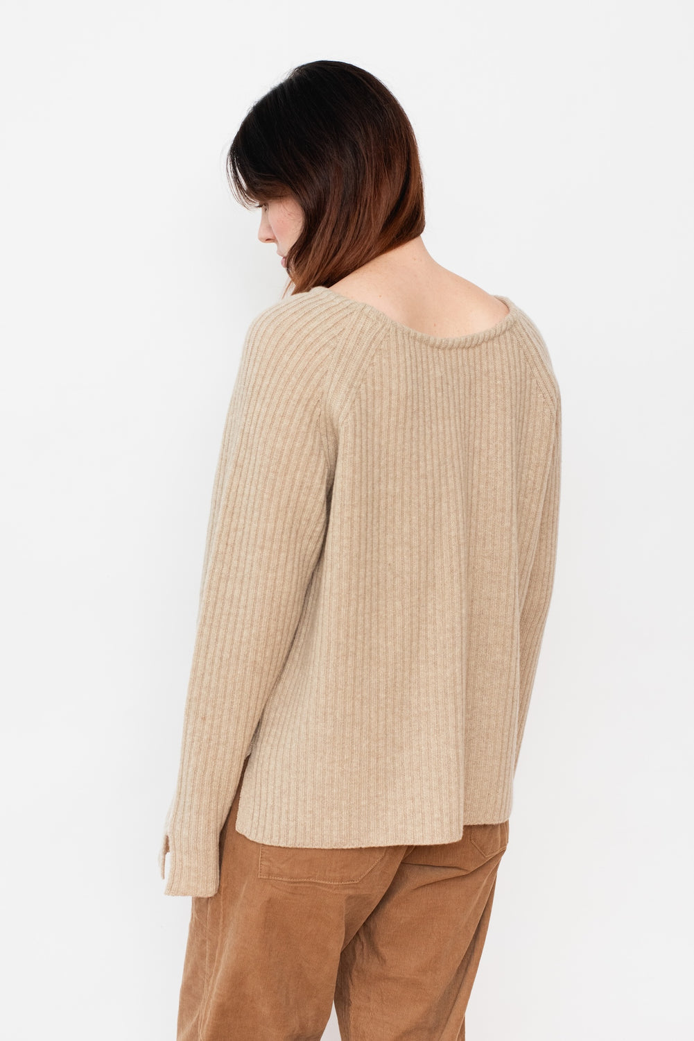 Japan Rib Knit Wool Pullover