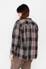 Linen Tartan Shirt Gray