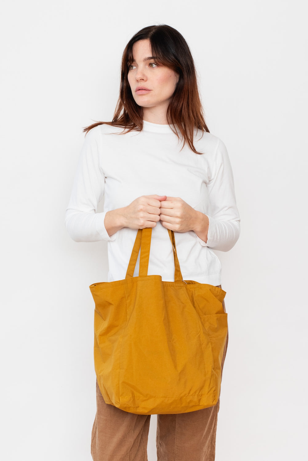 Pocketable 3 way Tote Bag Mustard