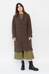 Herringbone Wool Coat