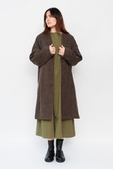 Herringbone Wool Coat