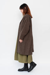 Herringbone Wool Coat