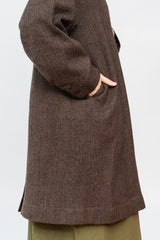 Herringbone Wool Coat