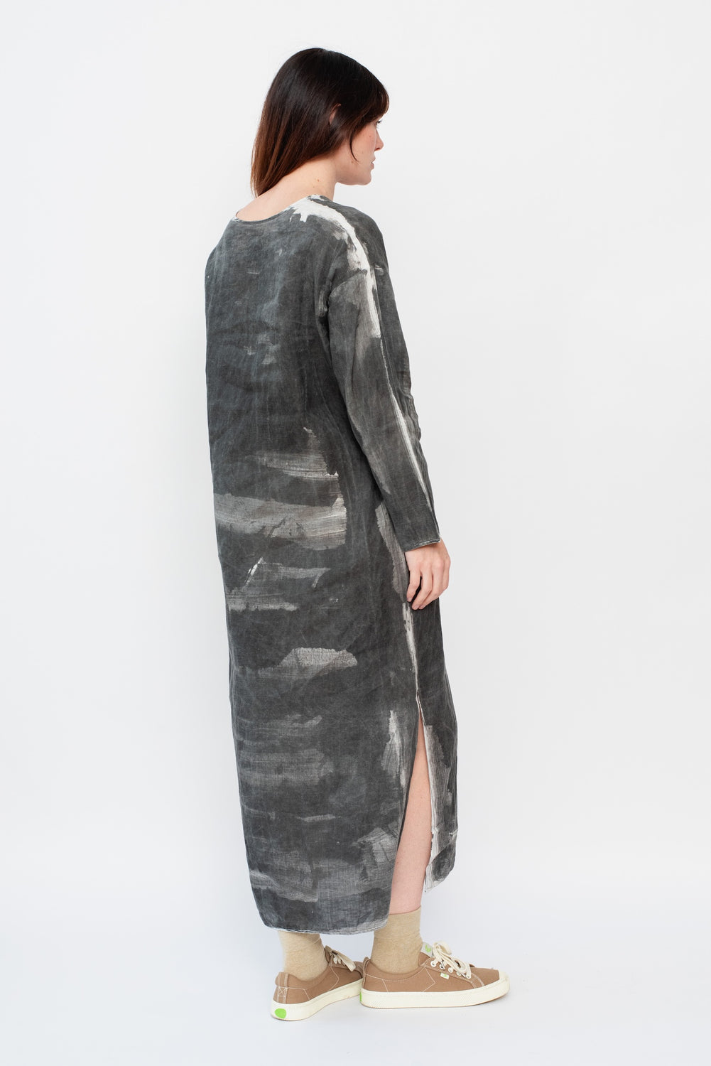 Kaftan Dress with Sumi Ink